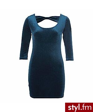 Velvet Bow Back Dress. Velvet Bow Back Dress - Pozostałe Ciuchy Moda