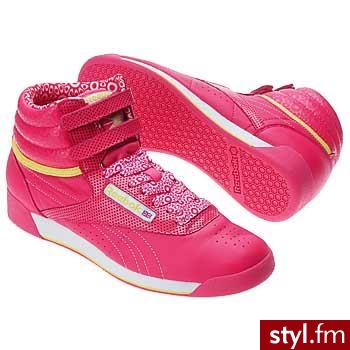 reebok freestyle hi geo flora - Pozostałe Buty Moda