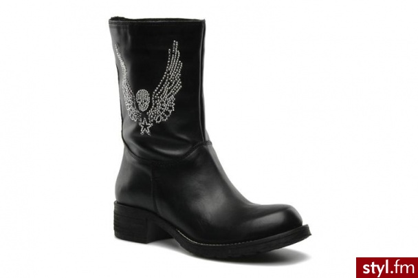Khrio PÓŁBUTY I BOTKI ALBA BY KHRIO (Czarny) - Botki Buty Moda