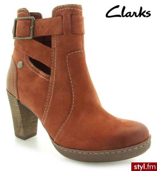 Clarks MEDAL CHARM RUST - Botki Buty Moda