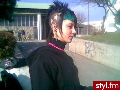 Punk Rock Alternatywne Średnie Fryzury
