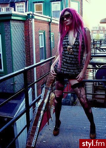 EMO Alternatywne Średnie Fryzury