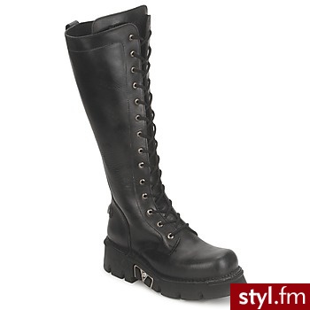 New Rock BUTY PITCHFORK Black - Kozaki Buty Moda