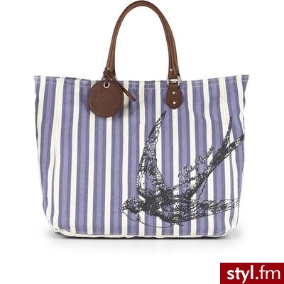 Juicy Couture Coastal Canvas Tote, Blue Stripe - Polyvore. Pobrano ze strony: http://www.polyvore.com/juicy_couture_coastal_canvas_tote/thing?id=18040678 - Pozostałe Torebki Moda