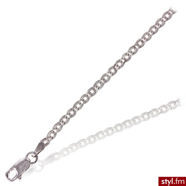 Dandelio  Srebrny Łańcuszek 50 cm, CDI-ŁAŃ-0007 - Łańcuszki Biżuteria Moda