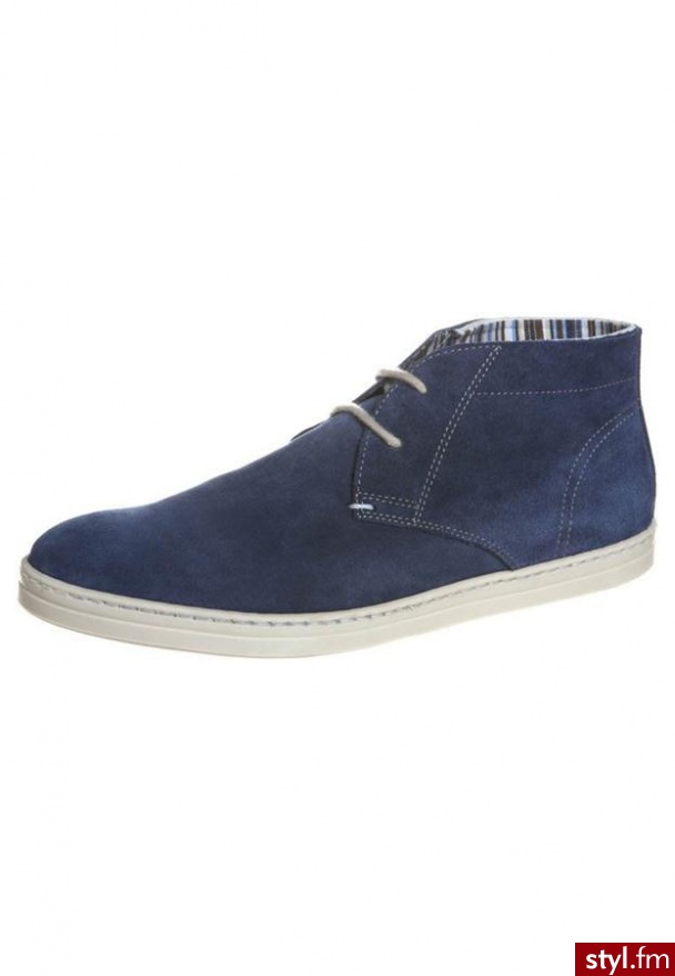 Pier One Botki sznurowane niebieski - Botki Buty Moda