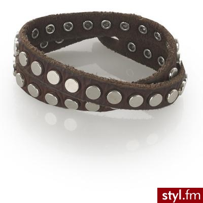 Leather Stud Wrap Bracelet - Jigsaw - Polyvore. Pobrano ze strony: http://www.polyvore.com/leather_stud_wrap_bracelet/thing?id=14461492 - Pozostałe Dodatki Moda