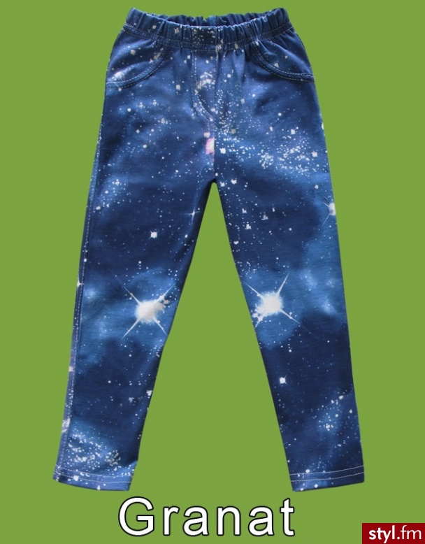 Gracja Legginsy galaxy, leginsy galaxy dla dzieci - Leginsy Spodnie Moda