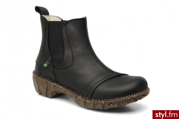 El Naturalista Półbuty i botki Iggdrasil N158 (Czarny) - Botki Buty Moda