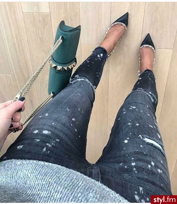 Jeansy Spodnie Moda