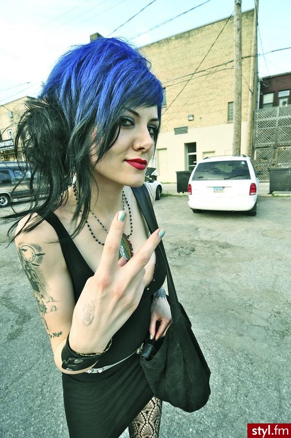 ? - Punk Rock Alternatywne Średnie Fryzury