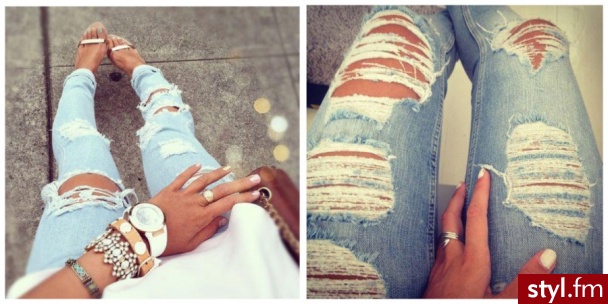 Jeansy Spodnie Moda
