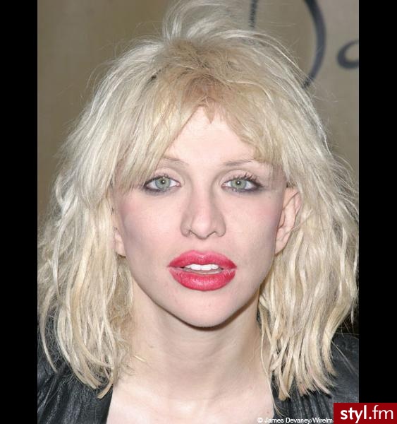 courtney love - Średnie Fryzury