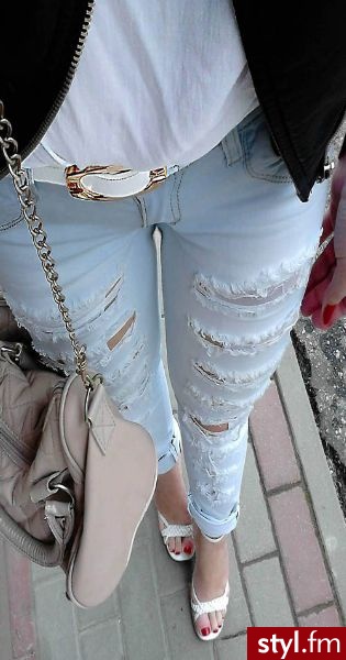 Jeansy Spodnie Moda