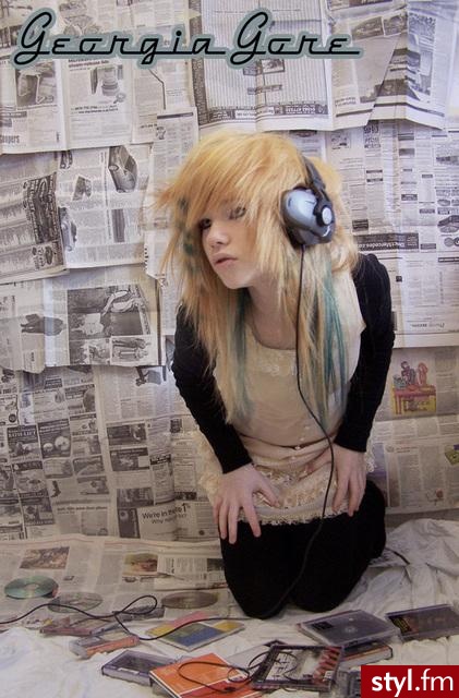 EMO Alternatywne Średnie Fryzury