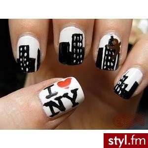 I love NY :) - Paznokcie