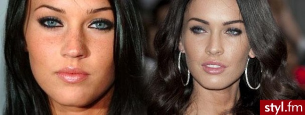 Megan Fox przed operacjami i po :) - Średnie Fryzury