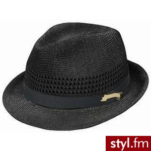 Perforated Fedora Black - One Size - Polyvore. Pobrano ze strony: http://www.polyvore.com/perforated_fedora_black_one_size/thing?id=16016748 - Nakrycia głowy Dodatki Moda