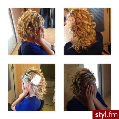 Blond Rozpuszczone Kręcone Ślubne Długie Fryzury