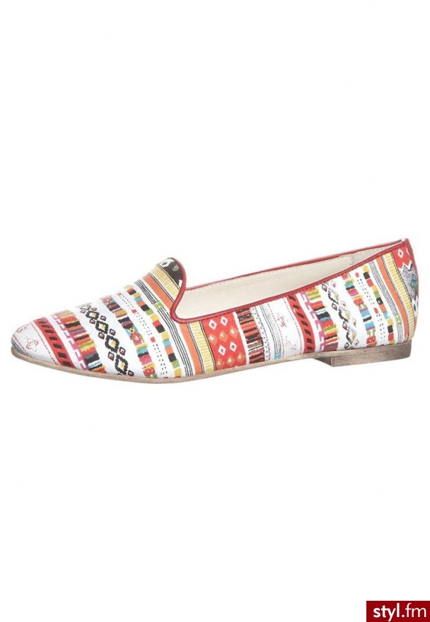 KMB TOPO Baleriny kolorowy (S860) - Balerinki Buty Moda