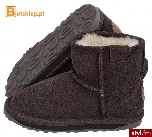 EMU Australia buty Wallaby Mini Kids Chocolate (K10103) - Emu Buty Moda