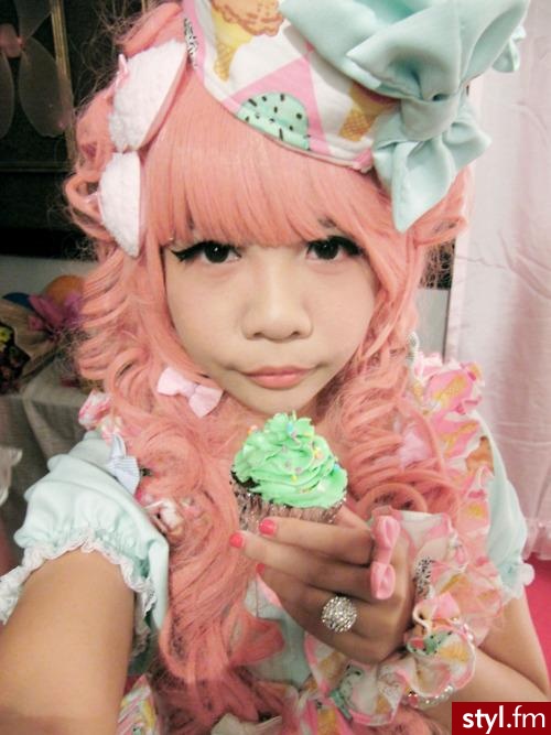 kawaii - Kręcone Na co dzień Średnie Fryzury