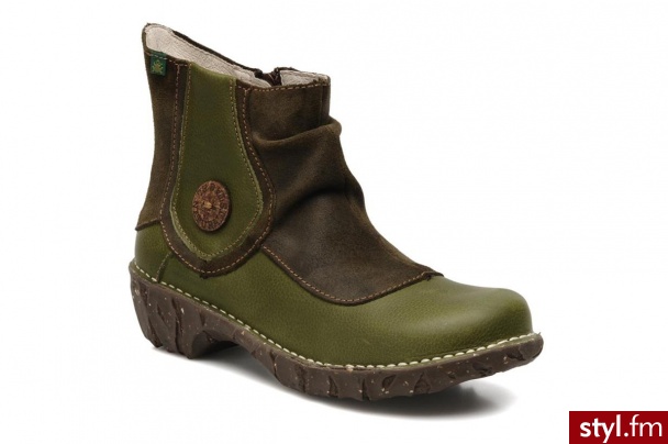 El Naturalista PÓŁBUTY I BOTKI IGGDRASIL NO150 BY (zielony) - Botki Buty Moda