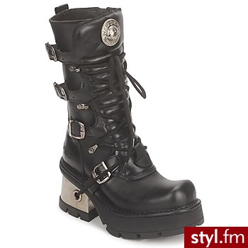 New Rock BUTY BLOODY ANGEL Black - Kozaki Buty Moda