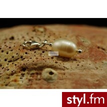 Pearl Line zawieszka Charms z szafirowej perły typu  Rice - Wisiorki Biżuteria Moda