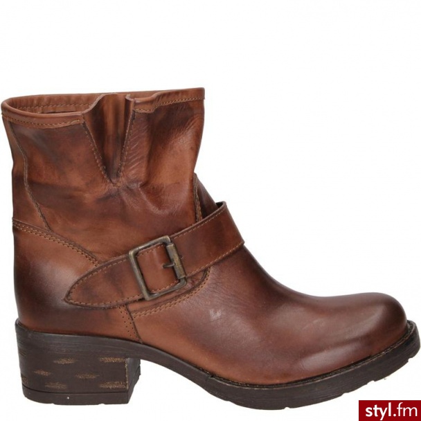 Venezia BOTKI 215 VIT NUTEL - Botki Buty Moda