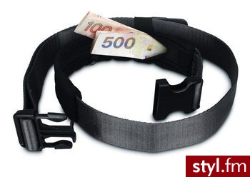 Pacsafe Pasek ze Schowkiem Na Pieniądze I Telefon Cashsafe GII Czarny - Paski Dodatki Moda