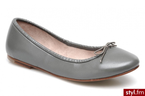 Bloch BALERINKI G2 TOILE W BY (Szary) - Balerinki Buty Moda