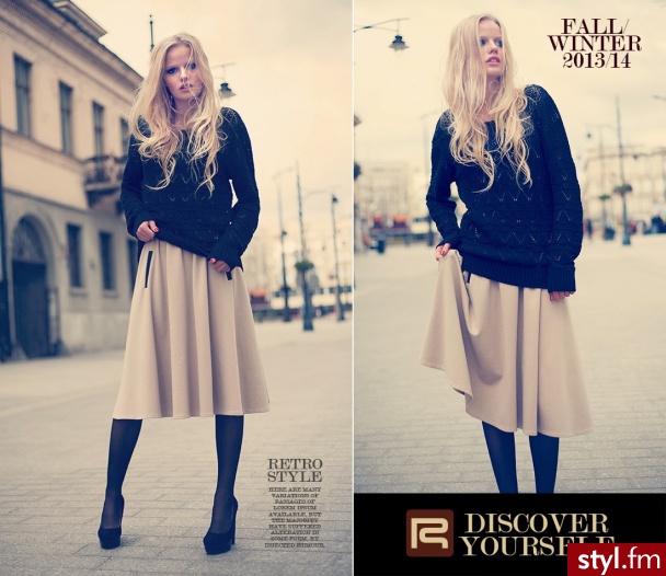 Średnie Spódnice Moda