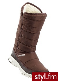 Bonprix Kozaki brązowo-kremowy 954619_25113 - Kozaki Buty Moda
