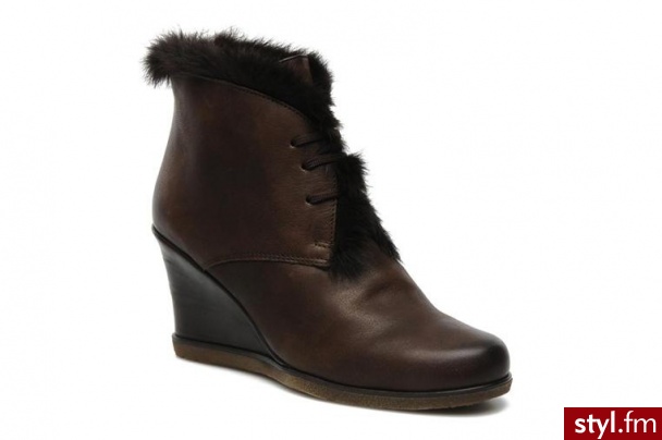 Unisa PÓŁBUTY I BOTKI PERCIVAL BY UNISA (Brązowy) - Botki Buty Moda