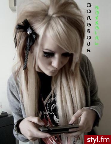 EMO Alternatywne Średnie Fryzury