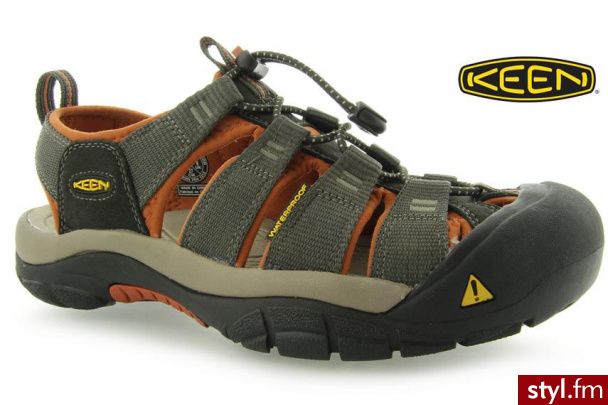 Keen SANDAŁY NEWPORT H2 BLACK OLIVE BOMBAY BROWN - Sandały Buty Moda
