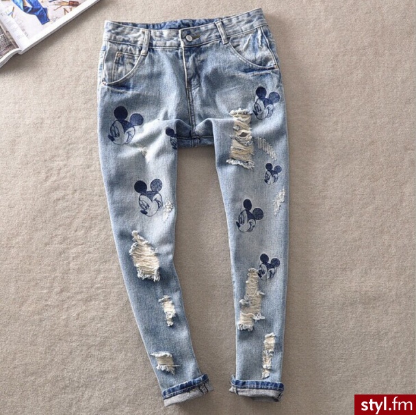 Jeansy Spodnie Moda
