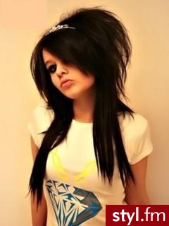 EMO Alternatywne Średnie Fryzury
