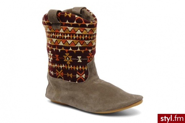 Anniel PÓŁBUTY I BOTKI NAVAJA BY ANNIEL (Szary) - Botki Buty Moda
