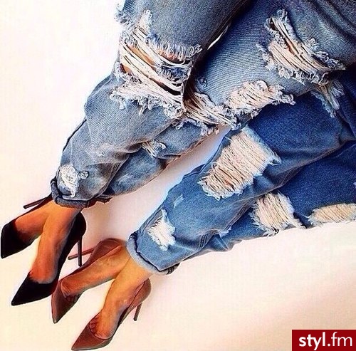 Jeansy Spodnie Moda
