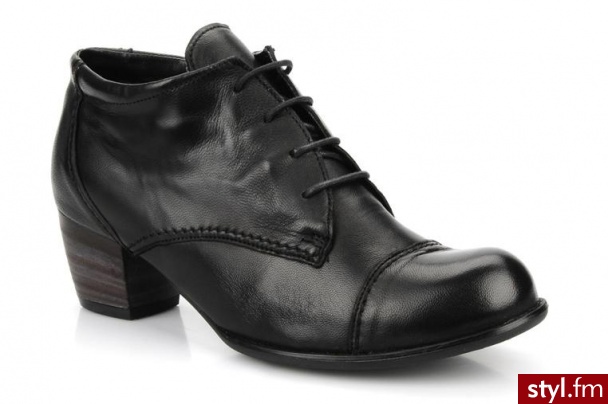Ara PÓŁBUTY I BOTKI FLO LACE BY ARA (Czarny) - Botki Buty Moda