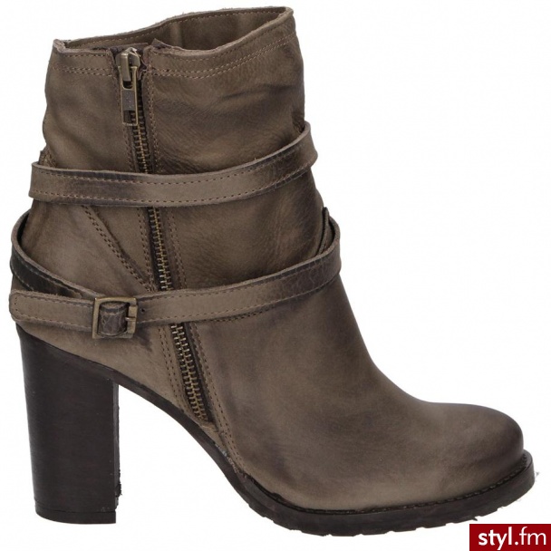 Venezia BOTKI 853 NAB TAUPE - Botki Buty Moda