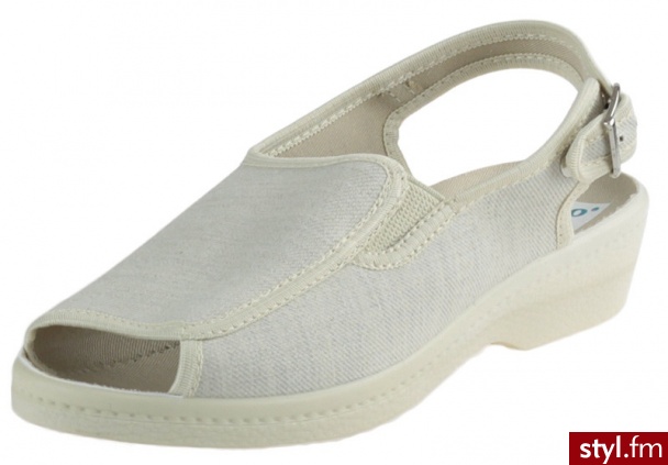 Adanex Klapki 8947 Beżowe - Klapki Buty Moda