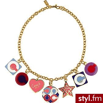 krótki wisiorek - Coach - 198$ - Pozostałe Dodatki Moda