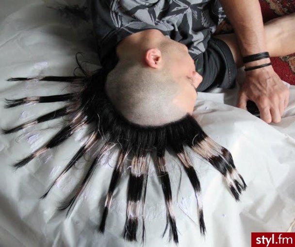 Kolorowe Punk Rock Alternatywne Długie Fryzury