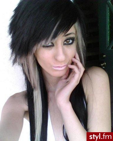 EMO Alternatywne Średnie Fryzury