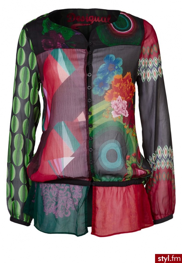 Desigual MUMMY Tunika kolorowy (37C2211) - Tuniki Ciuchy Moda