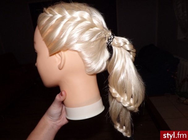Blond Warkocze Proste Na co dzień Długie Fryzury