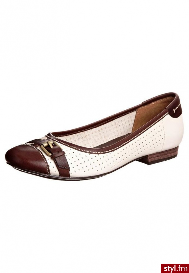 Clarks HENDERSON FUN Baleriny beżowy - Balerinki Buty Moda